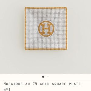 MOSAIQUE AU 24 GOLD SQUARE PLATE
N°1